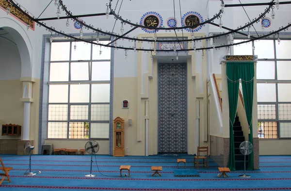 Shkoder Albania June 2023 Interior Xhamia Madhe Ebu Beker Mosque — Stock Photo, Image