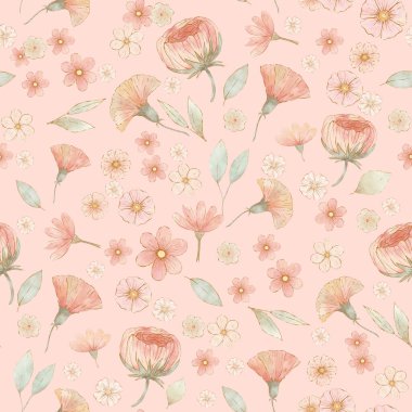 Pembe üzerine çizilmiş küçük narin bir el