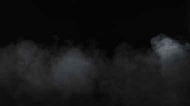 Smoke over black background. Fog or steam abstract dark texture pattern. Black background.