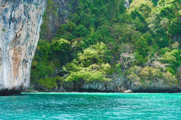 Beautiful Aea Lagoon Green Rock Thailand Traveling Vacation Concept Fotografia Stock