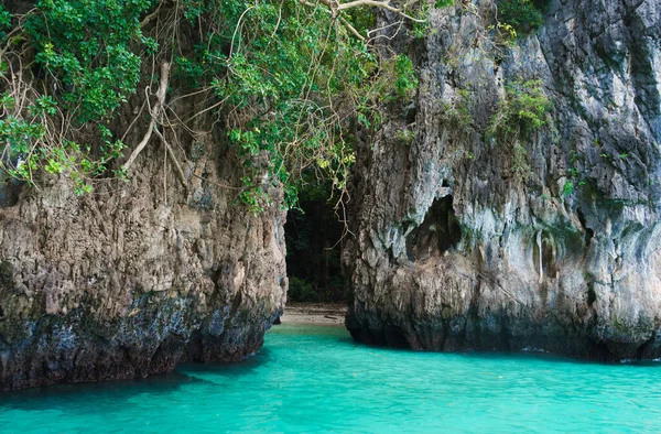 Beautiful Aea Lagoon Green Rock Thailand Traveling Vacation Concept — Zdjęcie stockowe