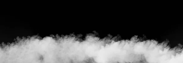 Fumaça Sobre Fundo Preto Nevoeiro Vapor Abstrato Padrão Textura Escura — Fotografia de Stock