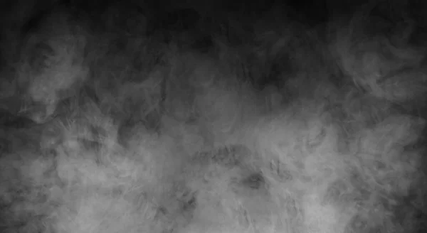 Textura Humo Abstracta Sobre Fondo Negro Niebla Oscuridad — Foto de Stock