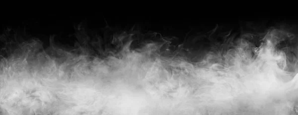 Textura Abstrata Fumaça Sobre Fundo Preto Nevoeiro Escuridão — Fotografia de Stock