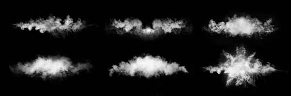 Καπνός Πάνω Από Μαύρο Φόντο Αφηρημένη Υφή Ομίχλης — Φωτογραφία Αρχείου
