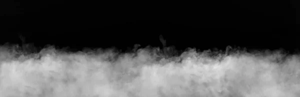Καπνός Πάνω Από Μαύρο Φόντο Ομίχλη Ατμός Αφηρημένη Σκοτεινή Υφή — Φωτογραφία Αρχείου
