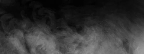 Textura Humo Abstracta Sobre Fondo Negro Niebla Oscuridad —  Fotos de Stock