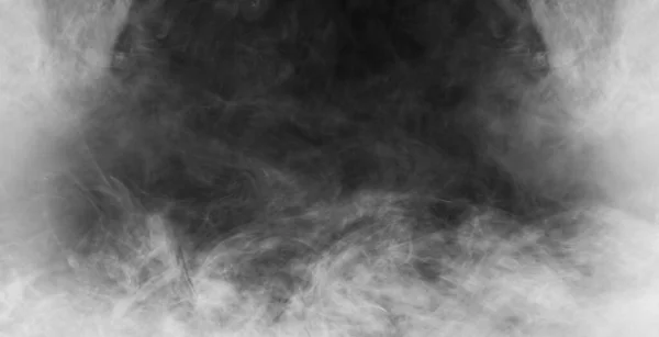 Struttura Astratta Del Fumo Sfondo Nero Nebbia Nel Buio — Foto Stock