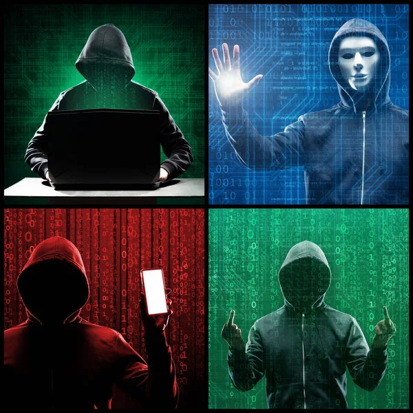Wanted Hacker Kódovací Virus Ransomware Pomocí Abstraktního Binárního Kódu Koncepce Royalty Free Stock Obrázky