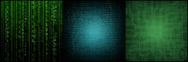 Fundo Digital Abstrato Com Código Binário Hackers Darknet Realidade Virtual Fotos De Bancos De Imagens