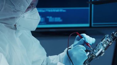 Bilimsel laboratuvar çeşitli araştırma ekipmanlarıyla dolu. Bilim adamları deneyler yapıyor ve araştırma faaliyetleri yürütüyorlar. Video konsepti bilim ve teknolojinin özünü vurguluyor.