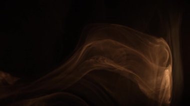 Smoke over black background. Fog or steam abstract dark texture pattern. Black background.