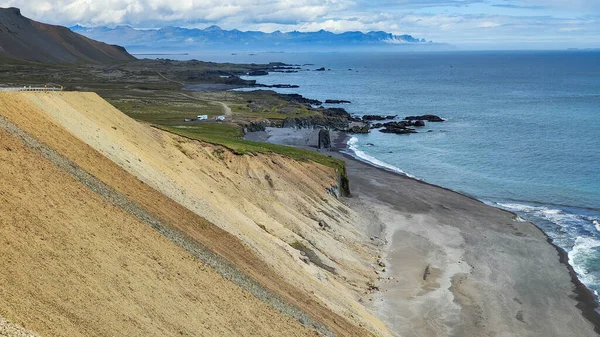 Rural Landscape Sea Iceland — Stock Photo, Image