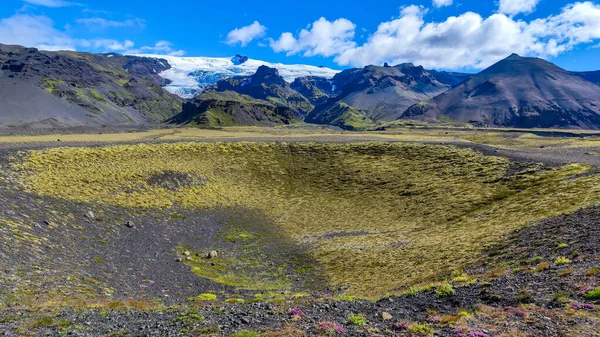 Krajobraz Głównym Lodowcem Islandii — Zdjęcie stockowe