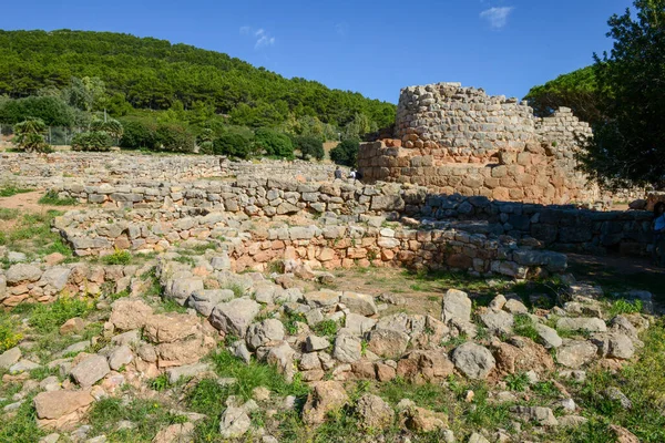 Widok Stanowisko Archeologiczne Palmavera Sardynii Włoszech — Zdjęcie stockowe