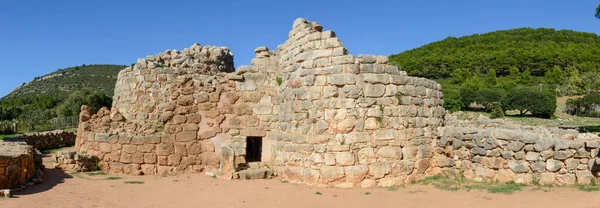 Vista Sitio Arqueológico Palmavera Cerdeña Italia —  Fotos de Stock