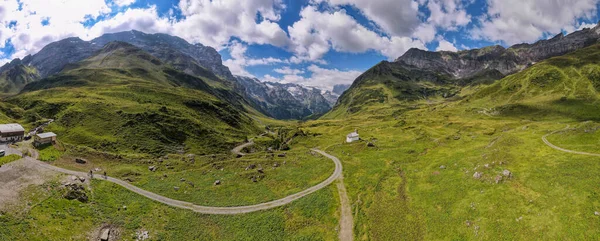 Drone View Bij Furenalp Engelberg Zwitserse Alpen — Stockfoto
