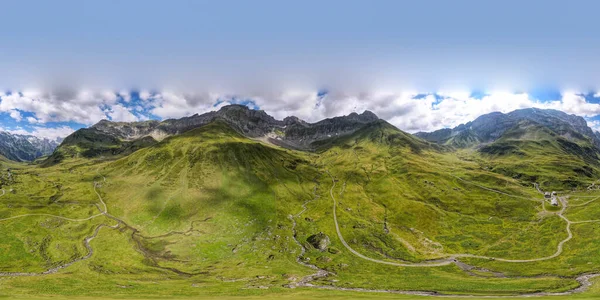 Drone View Furenalp Engelberg Сайті Swiss Alps — стокове фото