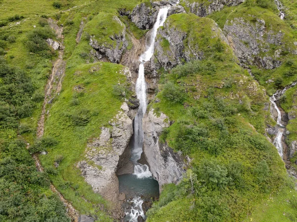 Cachoeira Stauber Furenalp Sobre Engelberg Nos Alpes Suíços — Fotografia de Stock