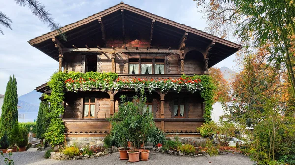 Rural Chalet Beckenried Swiss Alps — Stock Photo, Image