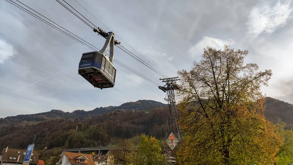Beckenried Suiza Octubre 2022 Teleférico Klewenalp Beckenried Los Alpes Suizos — Foto de Stock