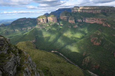 Drone view at Blyde river canyon on South Africa