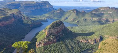 Drone view at Blyde river canyon on South Africa