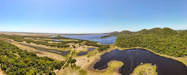 Landscape of Isimangaliso wetland park in South Africa