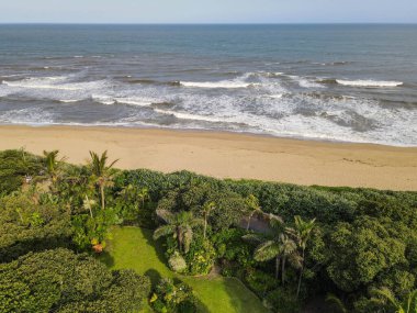 Güney Afrika 'daki Shelly plajında insansız hava aracı görüntüsü