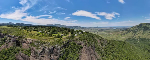 Drone Vista Sulla Campagna Hogsback Sud Africa — Foto Stock
