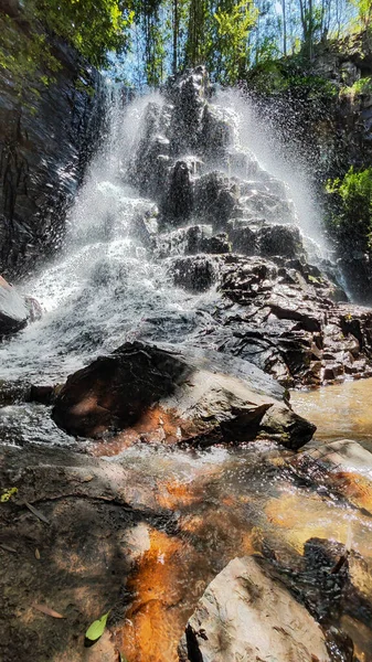 Cachoeira Campo Hogsback África Sul — Fotografia de Stock