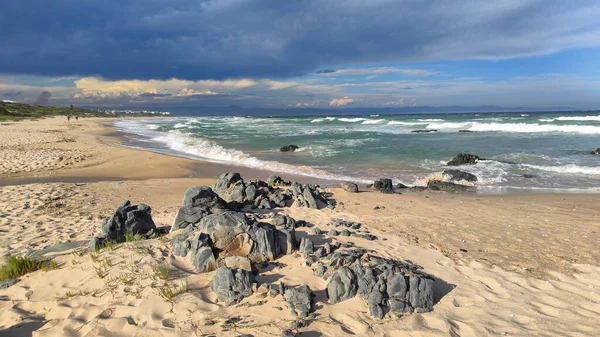 Blick Auf Den Strand Von Jeffrey Bay Südafrika — Stockfoto