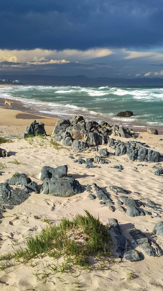 Θέα Στην Παραλία Του Κόλπου Του Jeffrey Στη Νότια Αφρική — Φωτογραφία Αρχείου