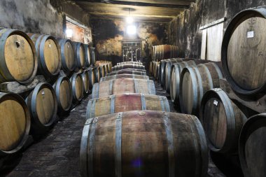 Güney Afrika 'daki Barrydale yakınlarında Joubert-Tradauw' un eski şarap mahzeni.