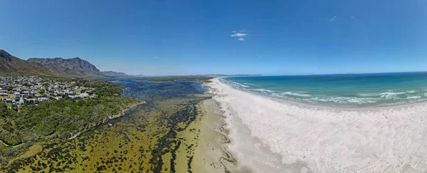 Drone Utsikt Över Stranden Hermanus Sydafrika — Stockfoto