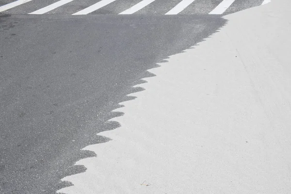 Пісок Утворений Вітром Дорозі Герман Пар — стокове фото