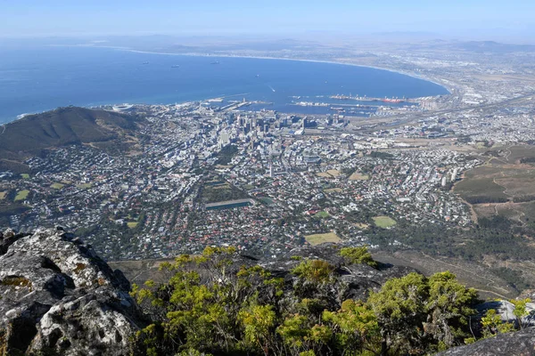 Uitzicht Kaapstad Vanaf Tafelberg Zuid Afrika — Stockfoto