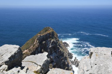 Güney Afrika 'daki Cape Point sahiline bakın.