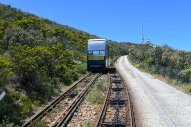 Cape Point, Güney Afrika - 4 Şubat 2023: Güney Afrika 'daki Cape Point Fuicular' a bakın