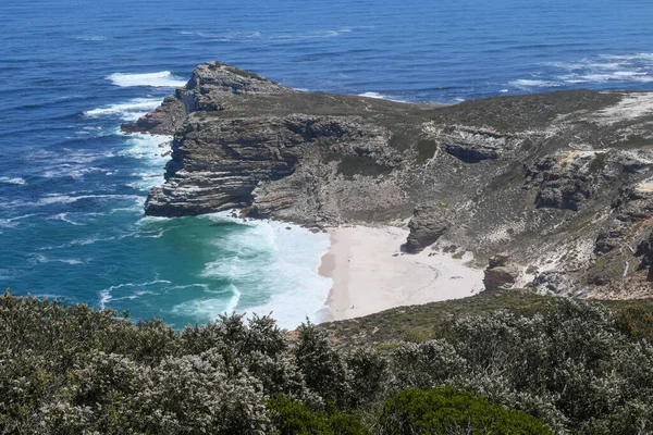 stock image View at the coast of Cape Point on South Africa