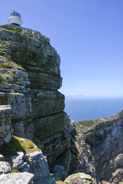 Θέα Στο Φάρο Του Cape Point Στη Νότια Αφρική — Φωτογραφία Αρχείου