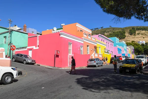 Ciudad Del Cabo Sudáfrica Febrero 2023 Las Coloridas Casas Kaap — Foto de Stock