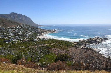 Chapman 'ın Güney Afrika' daki doruk noktasındaki sahilin manzarası