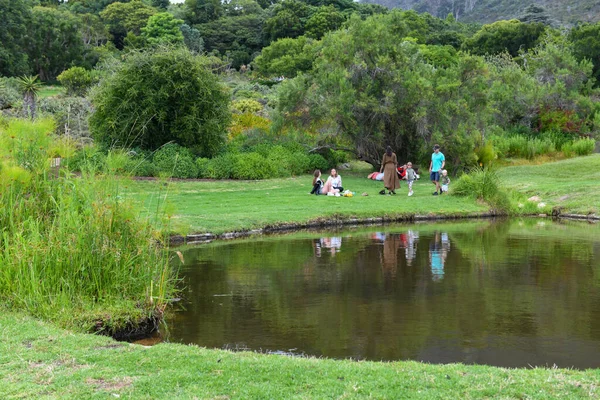 Cidade Cabo África Sul Fevereiro 2023 Pessoas Kirstenbosch Jardim Botânico — Fotografia de Stock