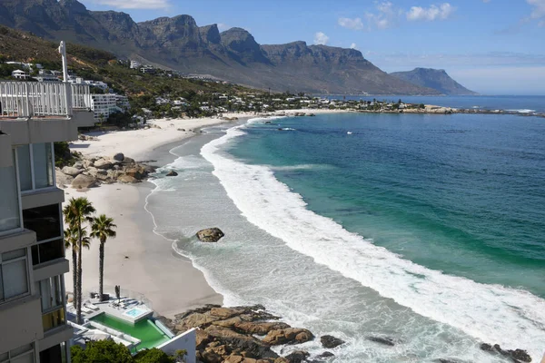 Uitzicht Het Strand Van Clifton Buurt Van Kaapstad Zuid Afrika — Stockfoto