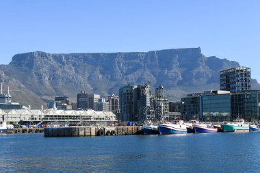 Cape Town, Güney Afrika - 3 Şubat 2023: Güney Afrika 'daki Cape Town' un rıhtımı