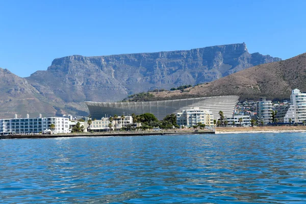 Kaapstad Zuid Afrika Februari 2023 Voetbalstadion Aan Waterkant Van Kaapstad — Stockfoto