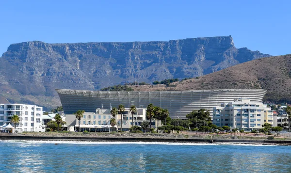 Kaapstad Zuid Afrika Februari 2023 Voetbalstadion Aan Waterkant Van Kaapstad — Stockfoto