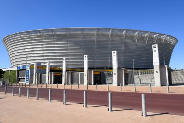Cape Town, Güney Afrika - 2 Şubat 2023: Güney Afrika 'daki Cape Town futbol stadyumu