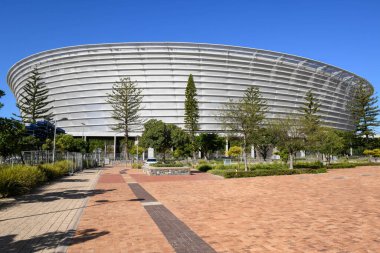 Cape Town, Güney Afrika - 2 Şubat 2023: Güney Afrika 'daki Cape Town futbol stadyumu